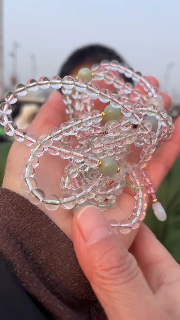 【闪购商品】水晶手链未镶嵌天然DIY手串多样性发一7mm