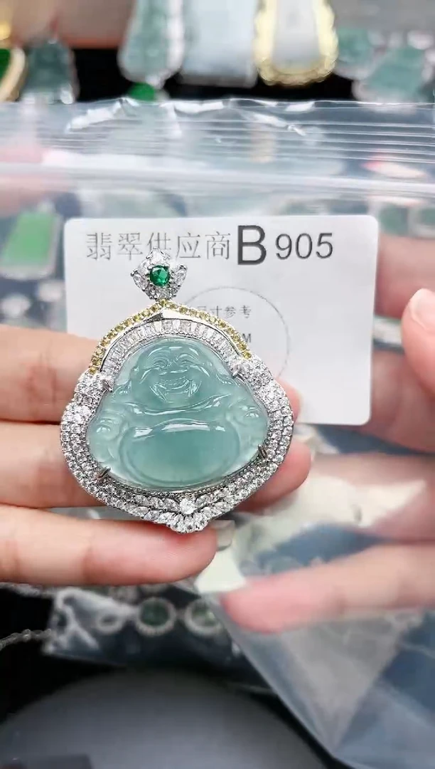 【闪购商品】翡翠颈饰未镶嵌905赠皮绳