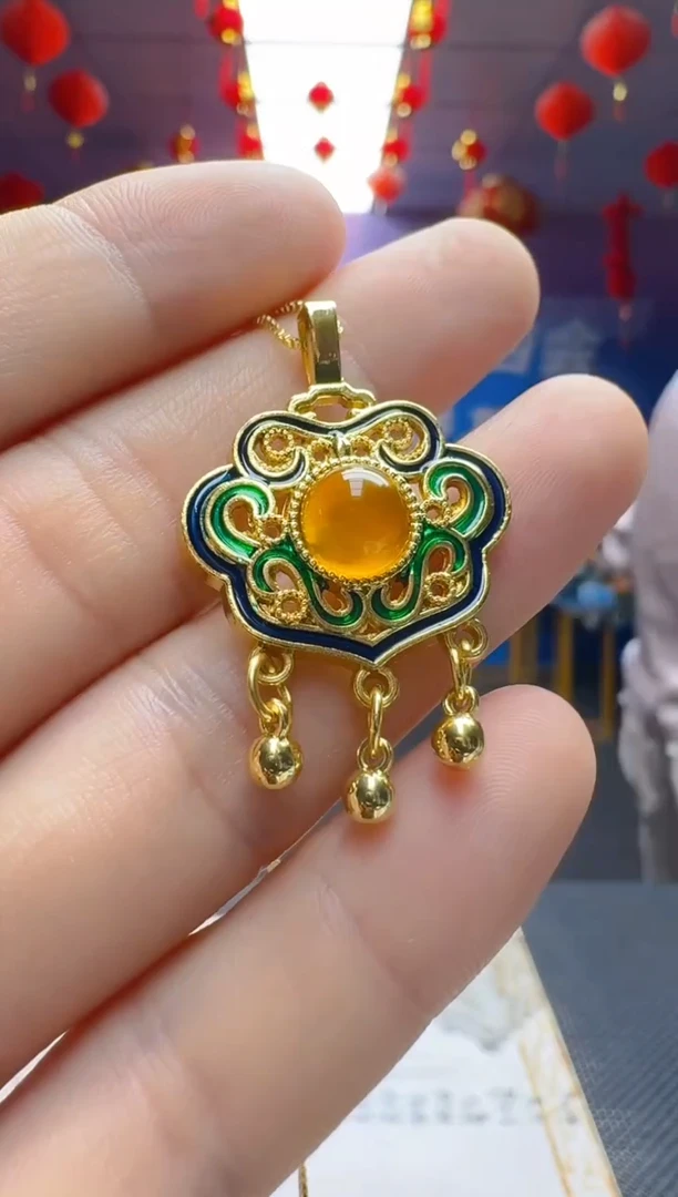 玛瑙/玉髓颈饰合金st1779