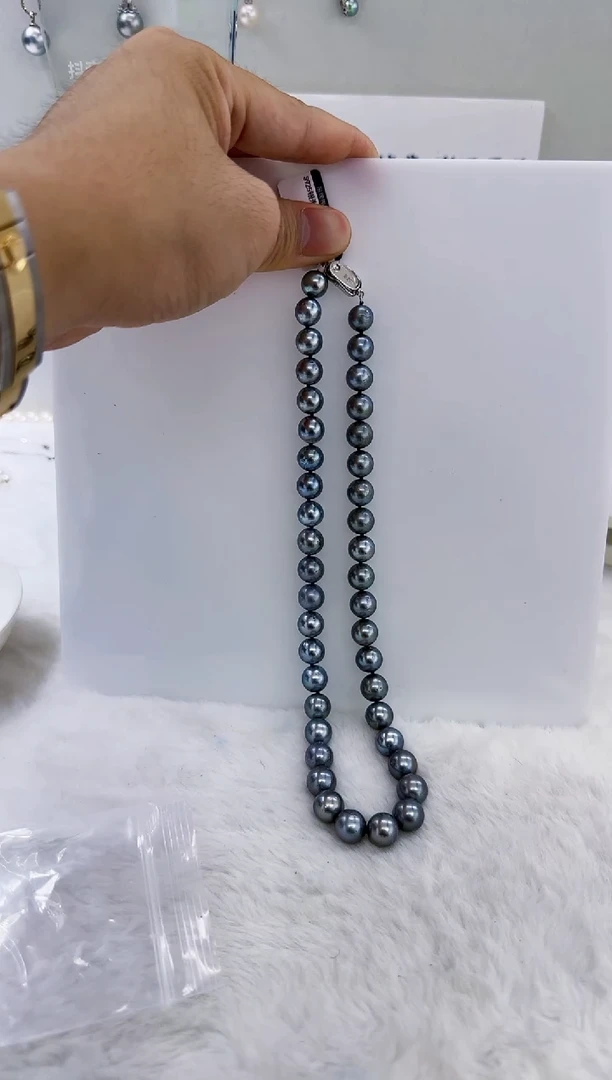 未镶嵌海水珍珠DA海水大溪地串链9-11 y494  【亏本】