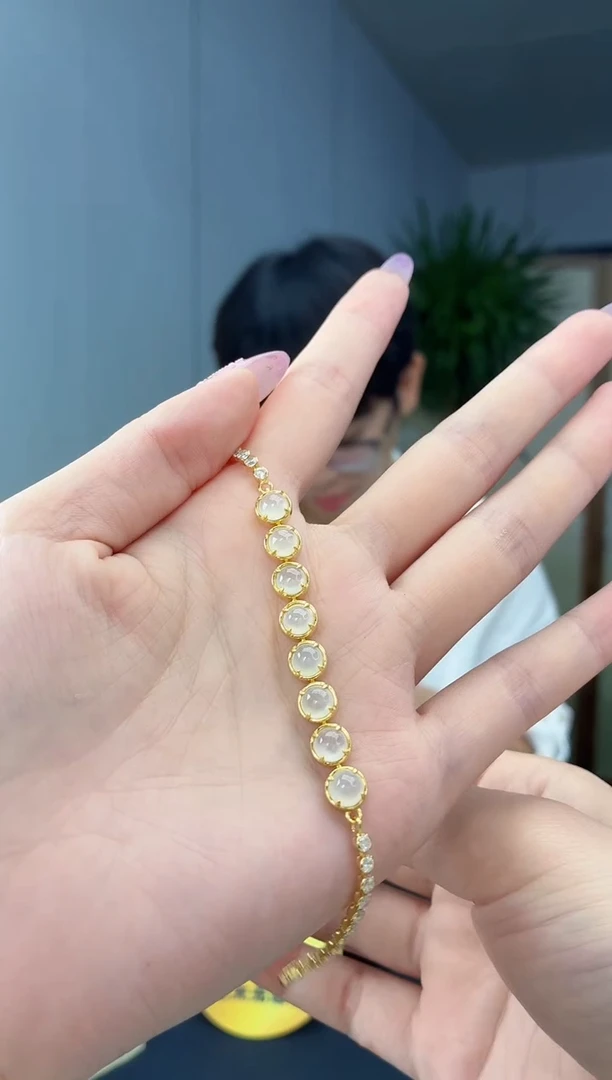 银S925镶嵌手链翡翠11111111111111