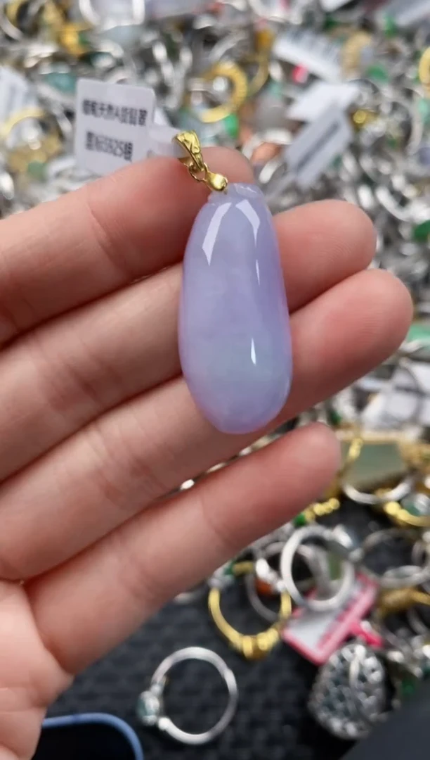 银S925镶嵌戒指翡翠10   3