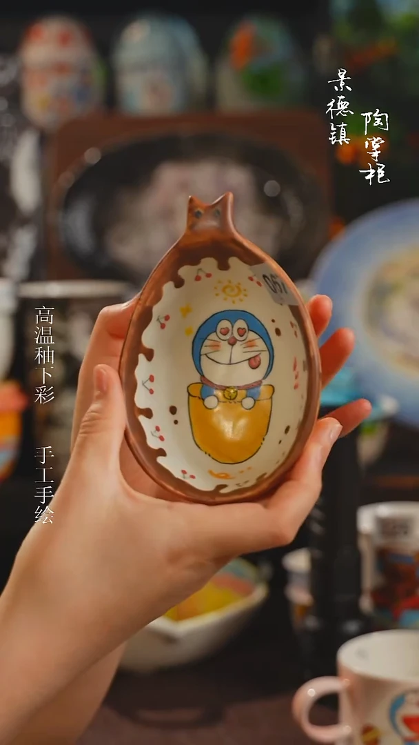 景德镇高温釉下彩纯手工手绘067