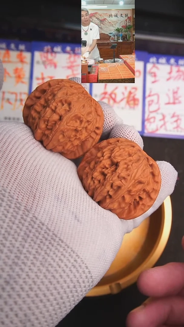 文玩核桃把件74号43白狮子（批量）
