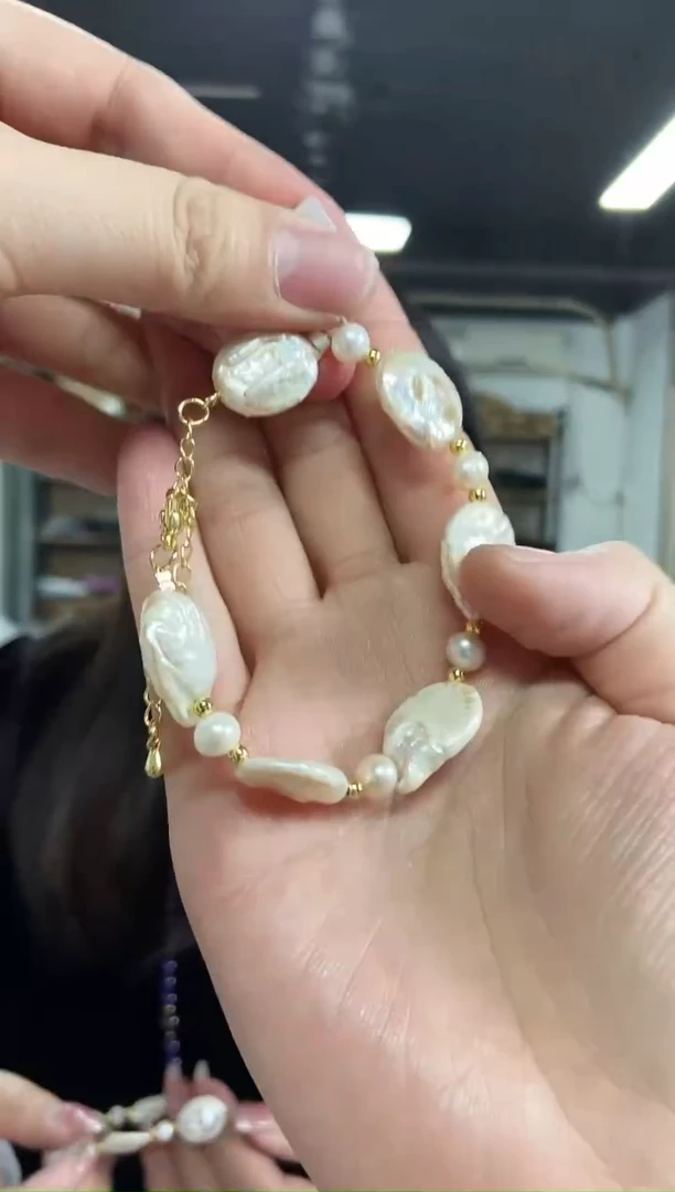 【闪购商品】淡水珍珠手链未镶嵌多样性发其一颜色微差