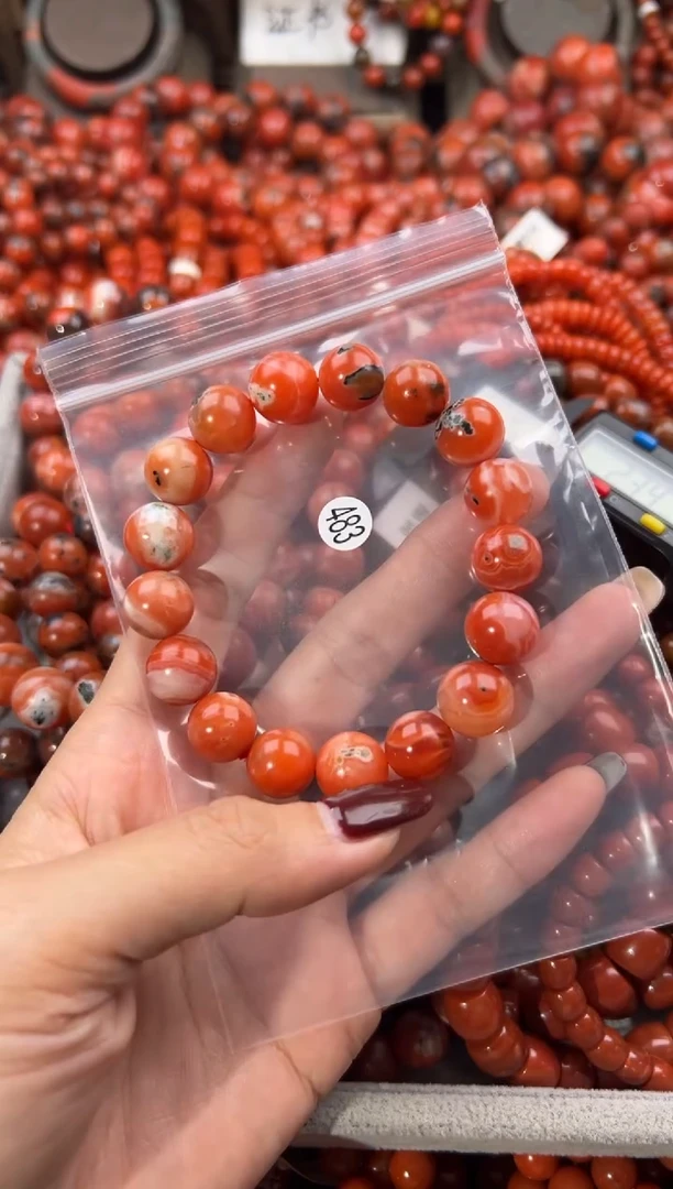 未镶嵌手串南红玛瑙12+