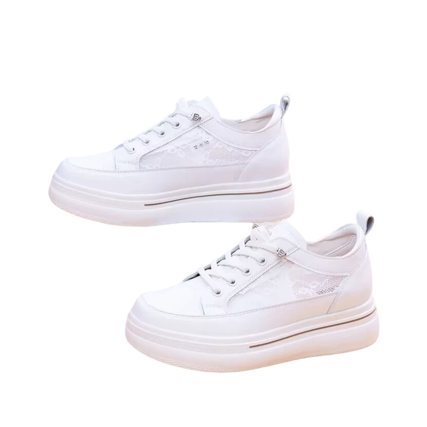 艾永健板鞋磁震芯片小白鞋女鞋单鞋夏季薄款时尚百搭鞋运动休闲女