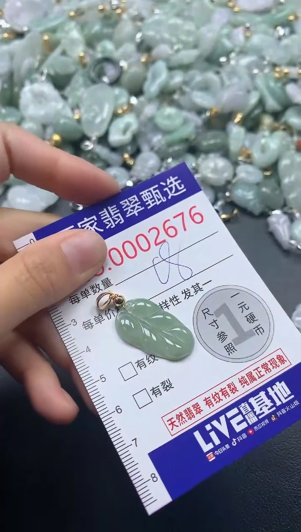 吊坠(不含链)未镶嵌翡翠2676
