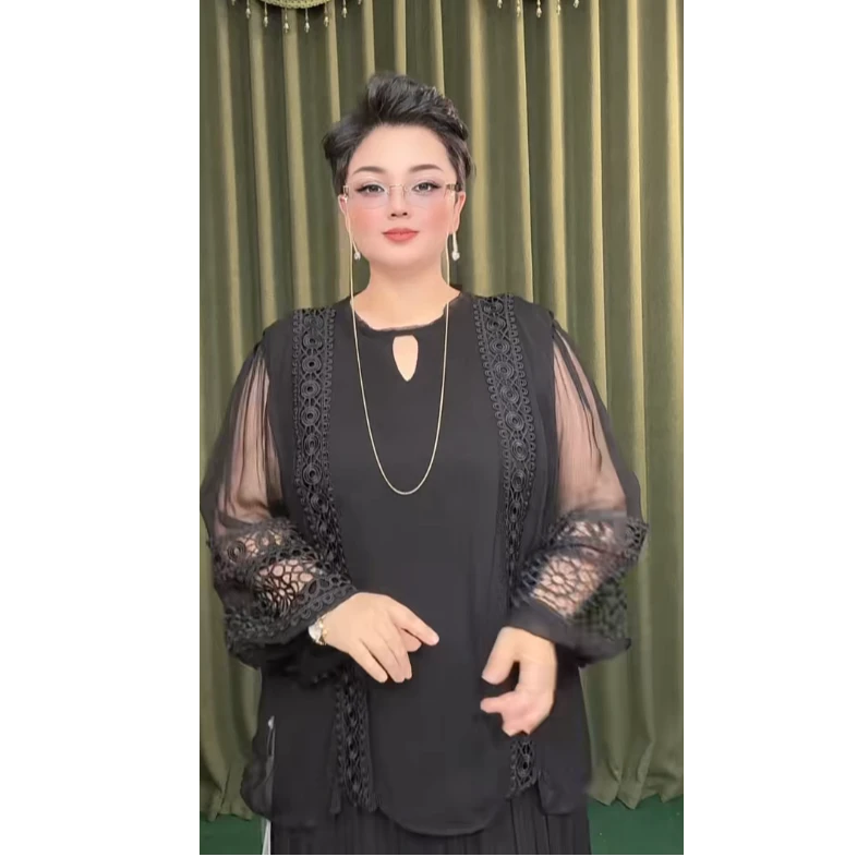 迪拜风民族风大码女装重工上衣015