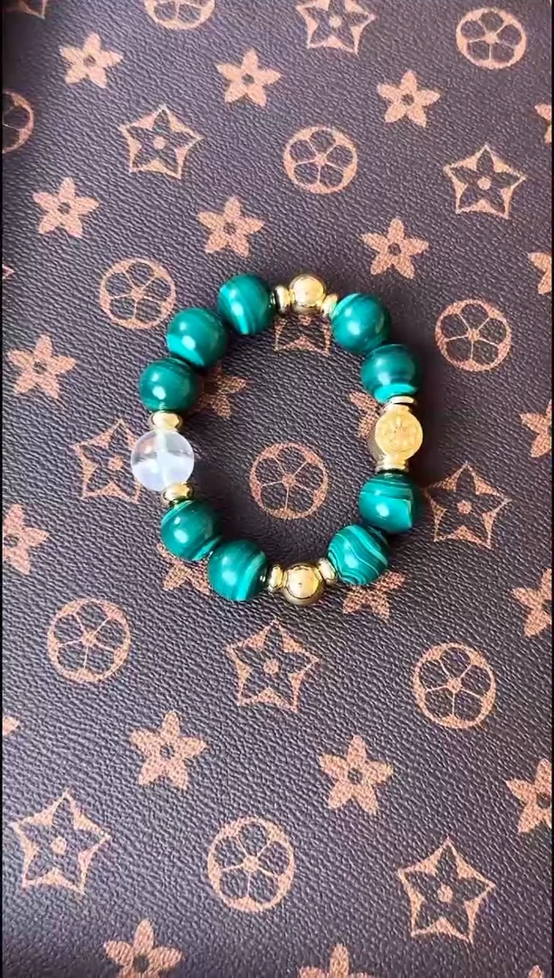 合金孔雀石手链孔雀石手链设计款