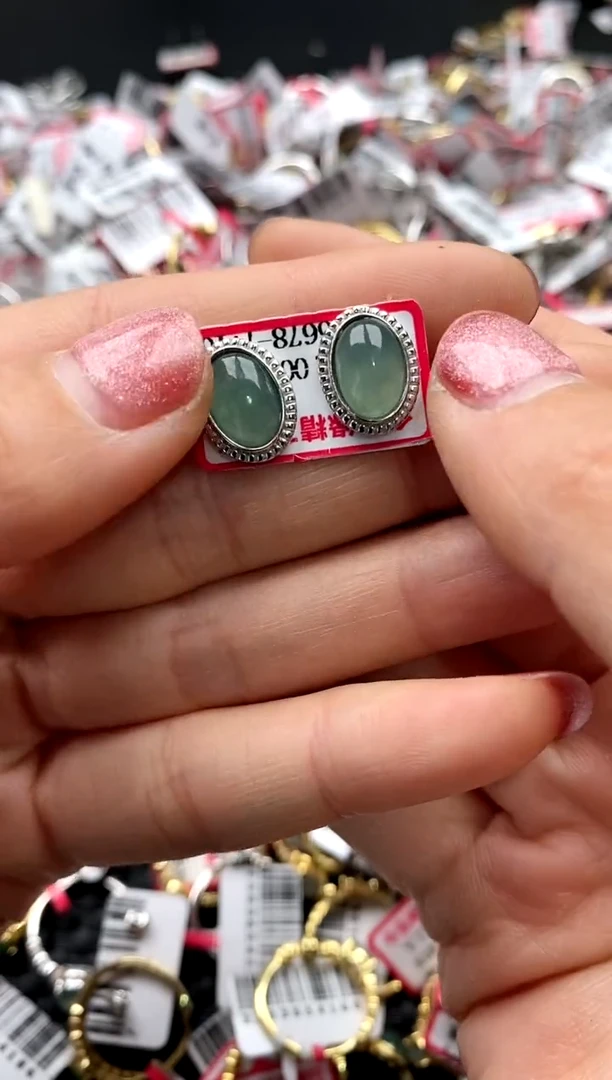 【闪购商品】翡翠戒指银S925镶嵌2222222   4