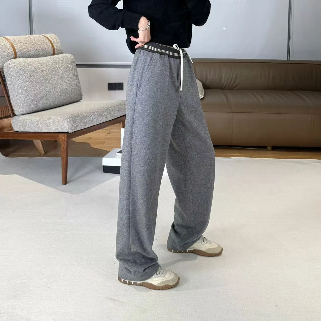 灰色松弛休闲裤 YS812