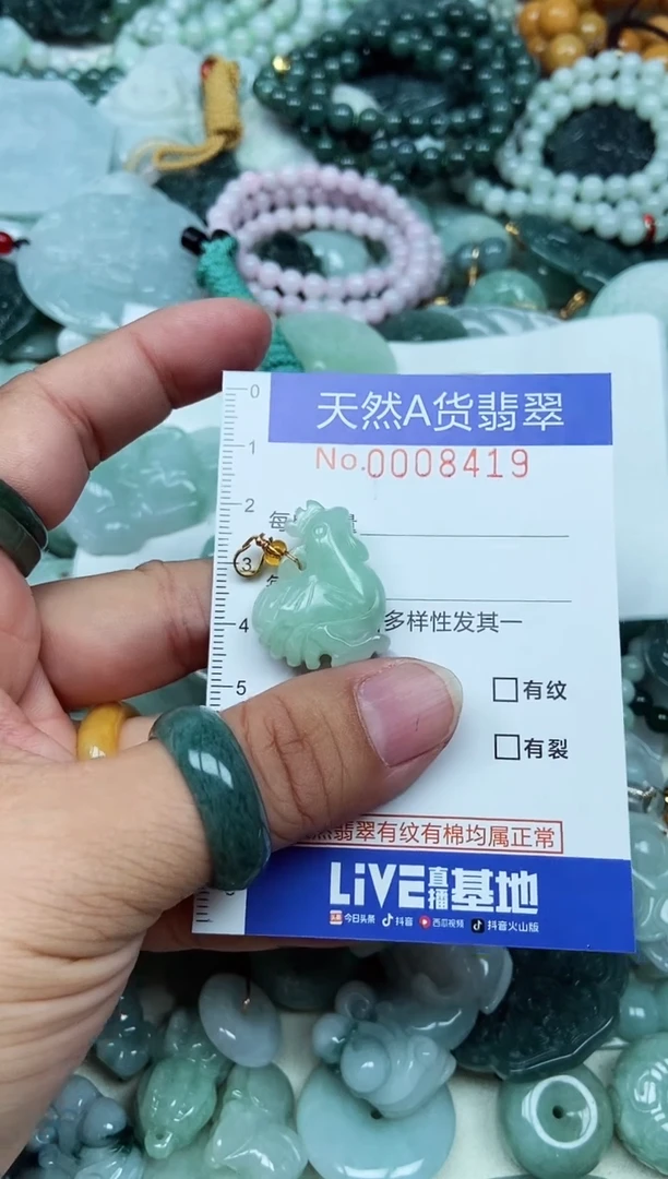 翡翠未镶嵌吊坠(不含链)翡翠