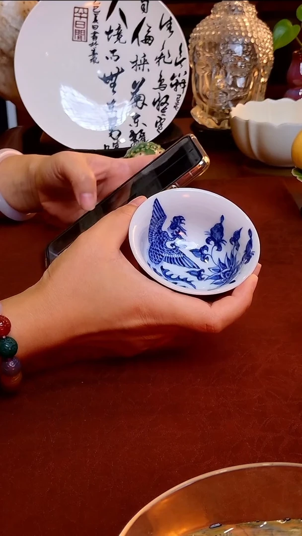 【手工内绘凤凰郎红主人杯】