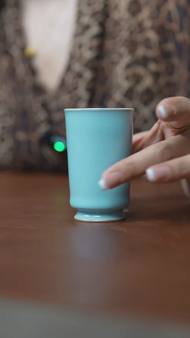瓷片仿古宋臻纯手闻香杯