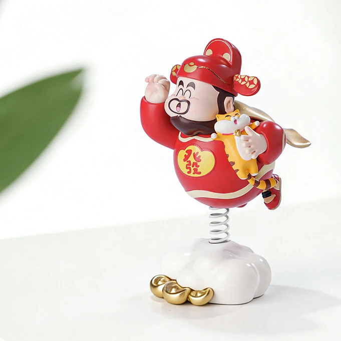 【现货】2026飞来财神车载中控台潮玩摆件可爱桌面工位元旦新年礼物