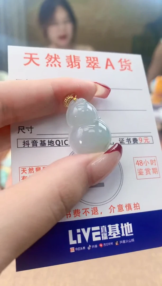 翡翠未镶嵌颈饰天然A货翡翠挂件