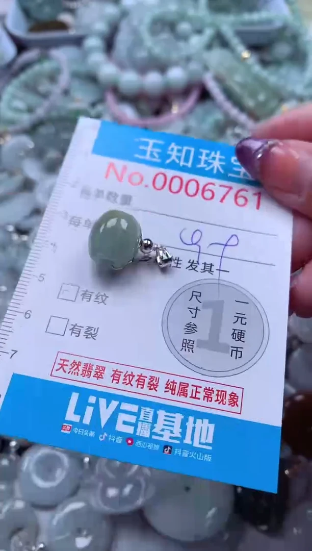 翡翠未镶嵌吊坠(不含链)6761
