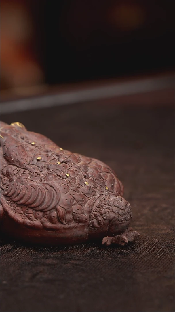 紫砂茶宠紫砂 金蟾