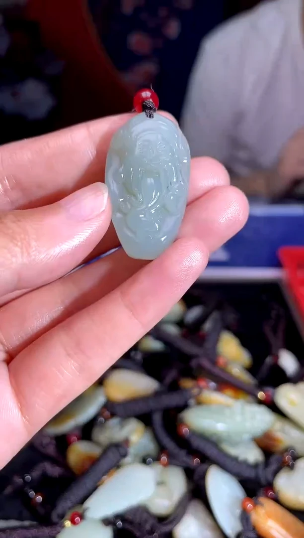 和田玉未镶嵌挂件1