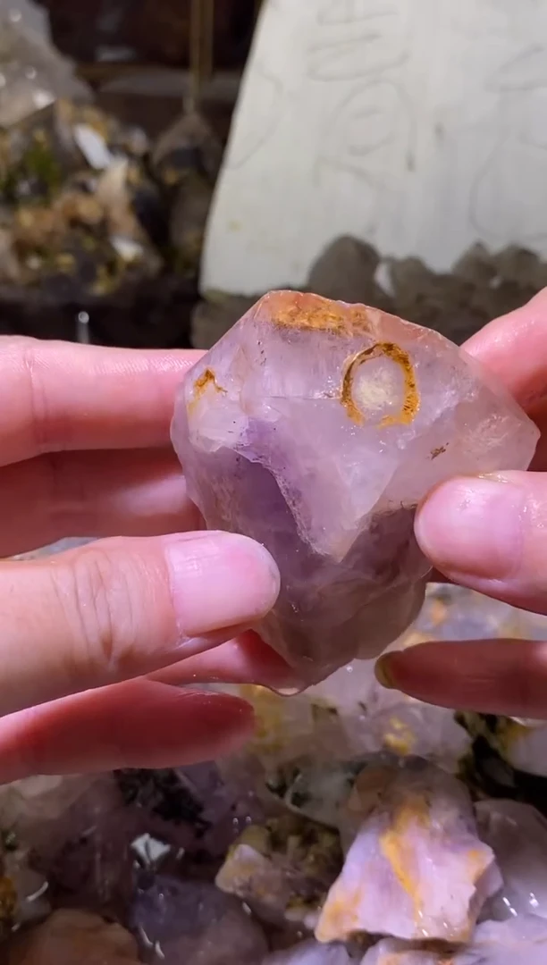 未镶嵌珠宝半成品水晶75号105g四川超七花园水晶