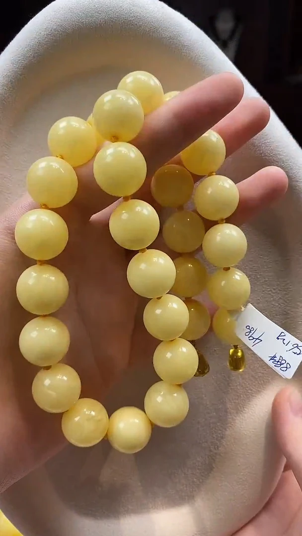 琥珀颈饰未镶嵌项链