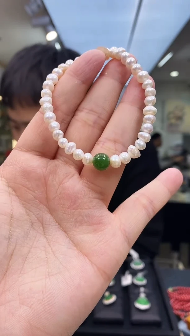 未镶嵌手串淡水珍珠珍珠设计款手链