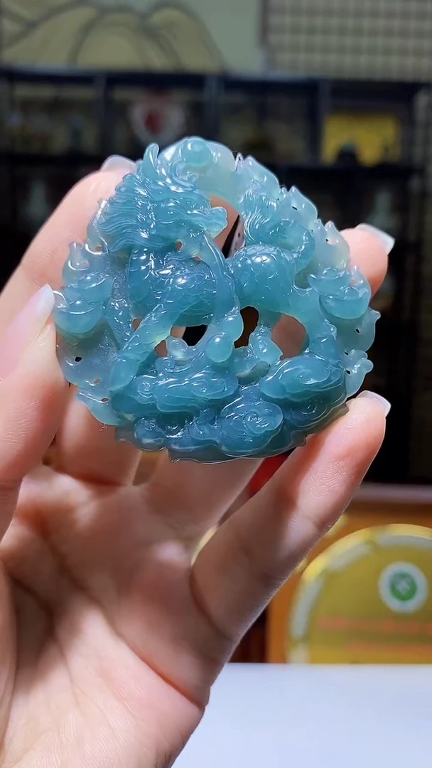 未镶嵌定制翡翠KK翡翠毛货吊坠-32