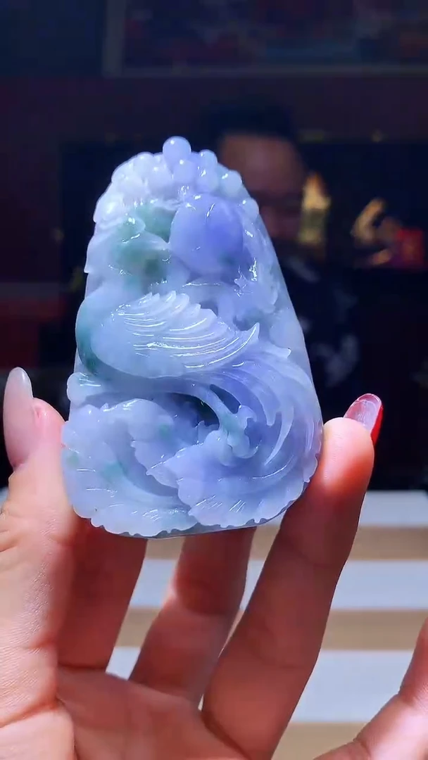 【闪购商品】定制翡翠未镶嵌1034hm-毛货挂件40