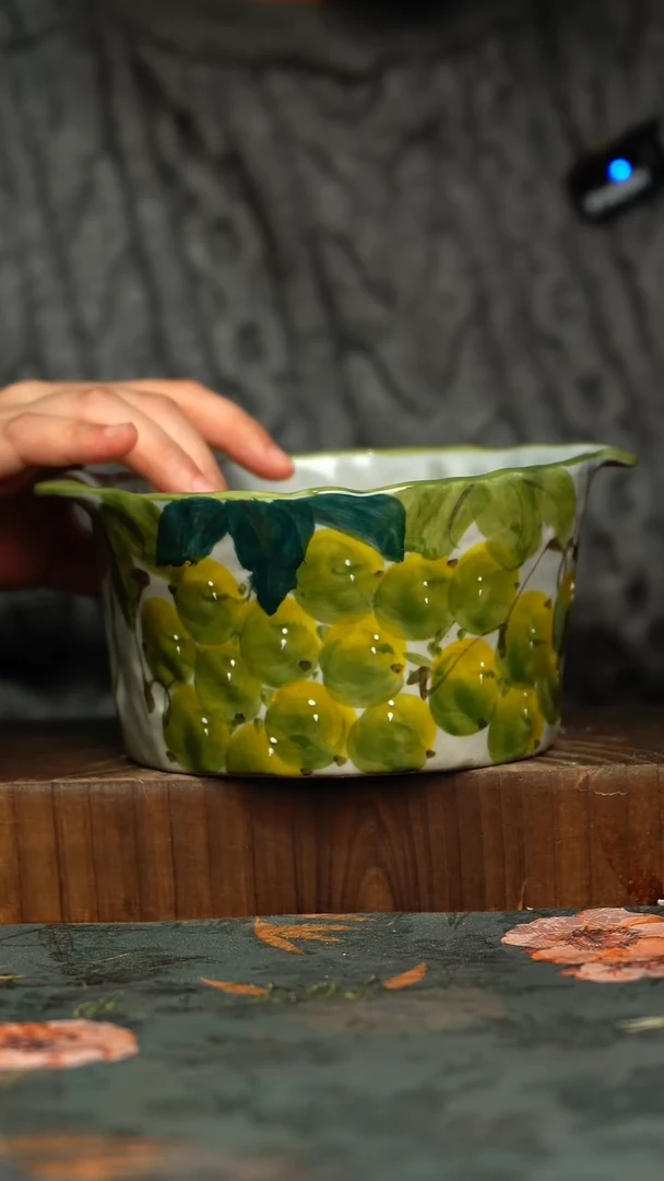 杯釉下彩手工手绘同款陶器