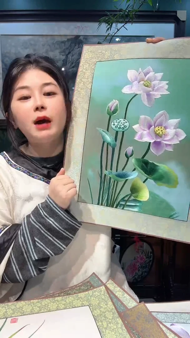 横款 横款非遗苏绣纯手工刺绣装饰画