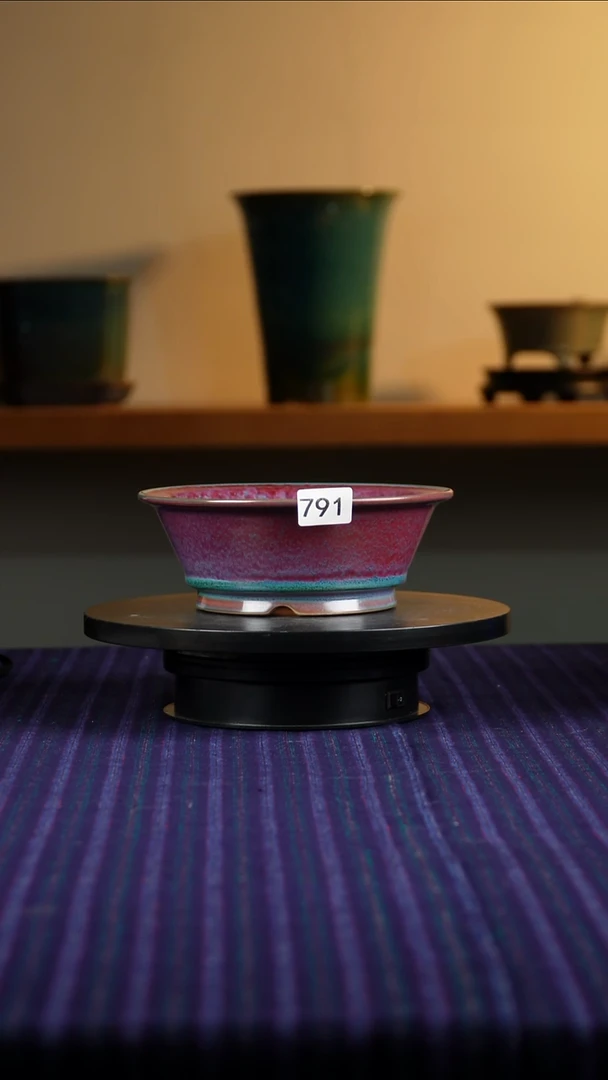 791窑变花盆6.5/5.5/18/15