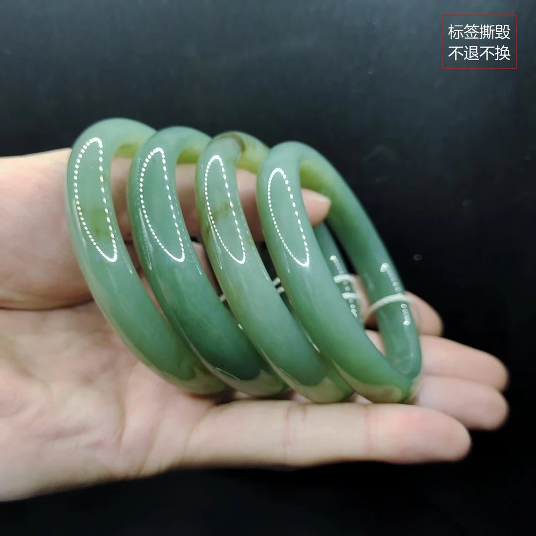 【老三珠宝】和田玉宽条手镯JL01【多样性发其一】圈口52-63mm