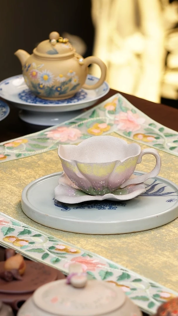 茶壶紫砂叶*城原矿紫砂手工杯子朱泥