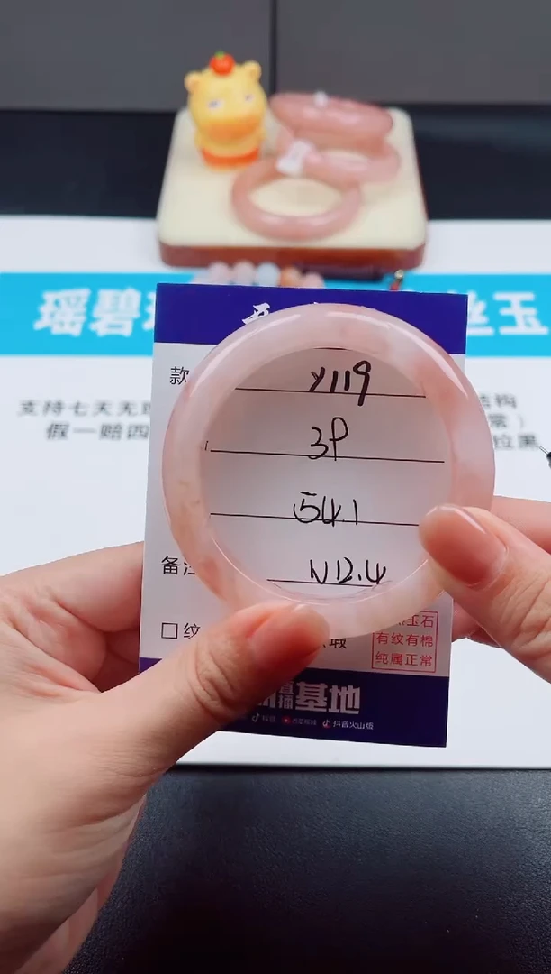 未镶嵌手镯石英质玉Y119  -  54.1