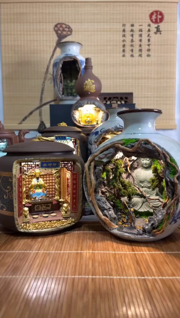 陶土-****-悟空青花瓷和龙五爷两款