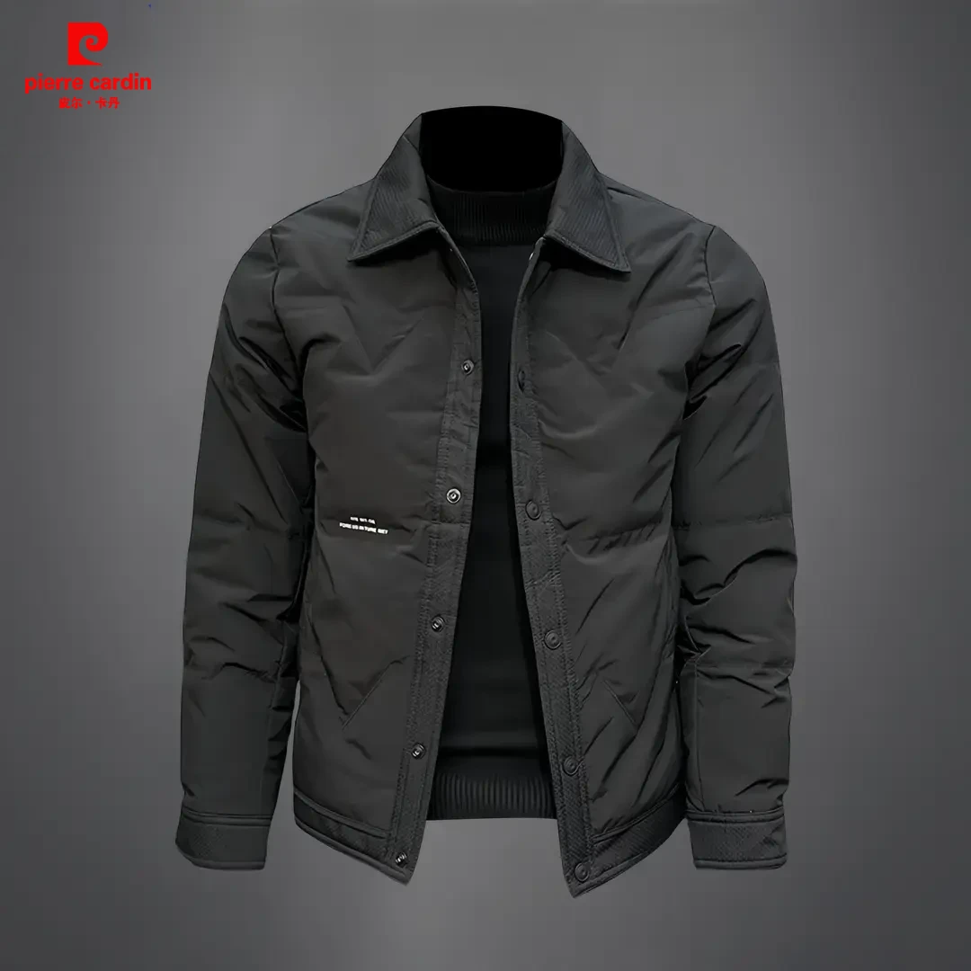 皮尔卡丹冬季青年棉服时尚休闲夹克韩版修身男士加厚保暖棉衣外套