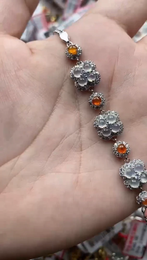 【闪购商品】翡翠戒指银S925镶嵌777777--7