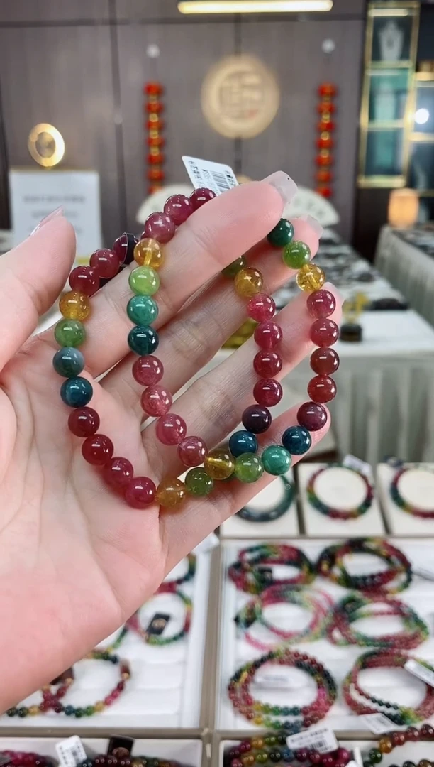 单圈手串7mm+未镶嵌碧玺（多样性发一条）hon