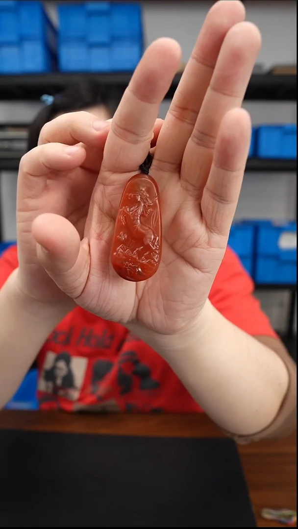 未镶嵌挂件南红玛瑙0102DL512马到成功