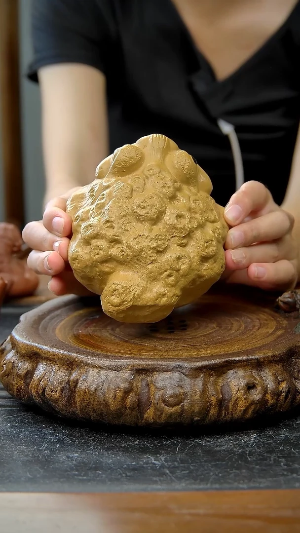紫砂宜兴紫砂手工金蟾
