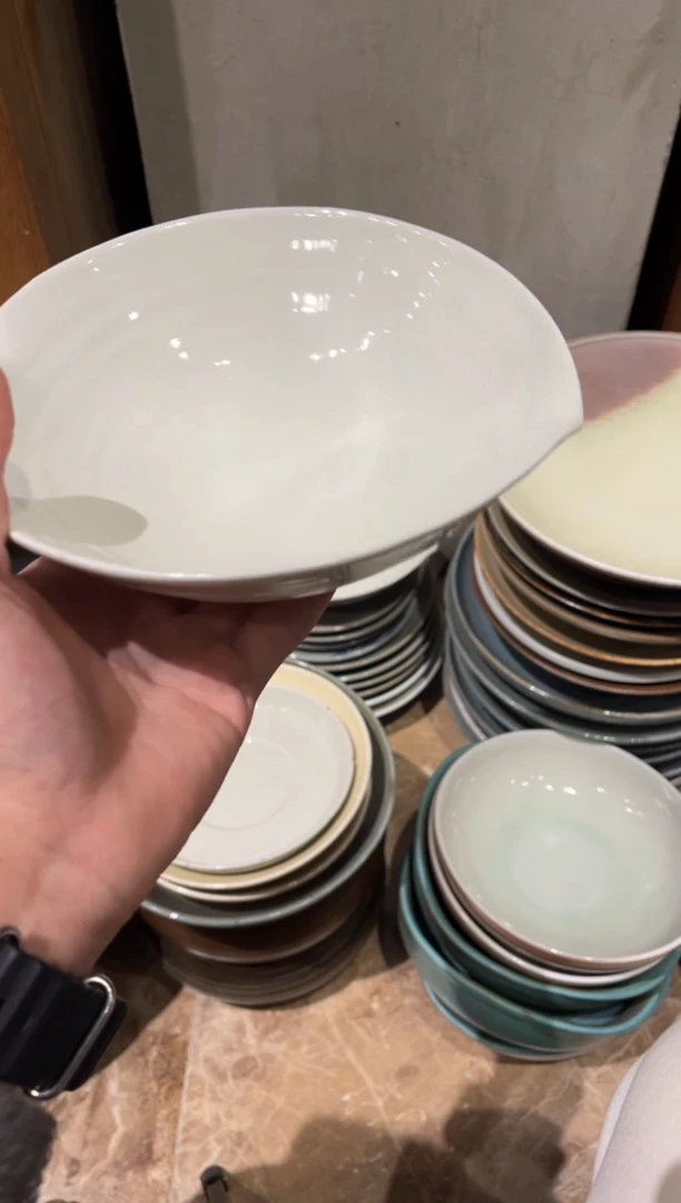 【闪购商品】瓷片30  微瑕定白双口碗1个