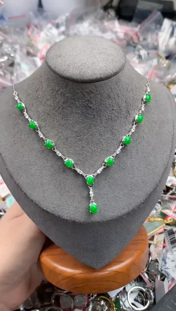 银S925镶嵌戒指翡翠444            10+