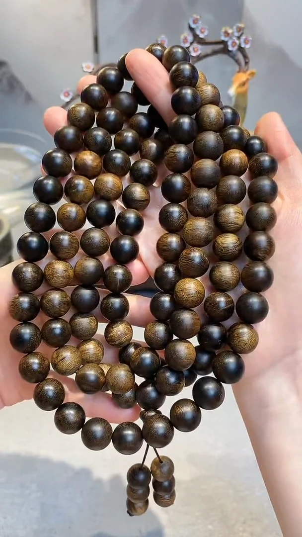 泥塑富森1.2*108留疤多圈手串