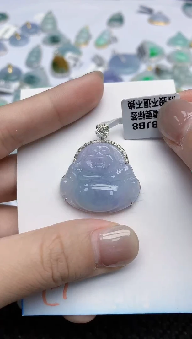 【闪购商品】翡翠颈饰18K金镶嵌天然翡翠A货