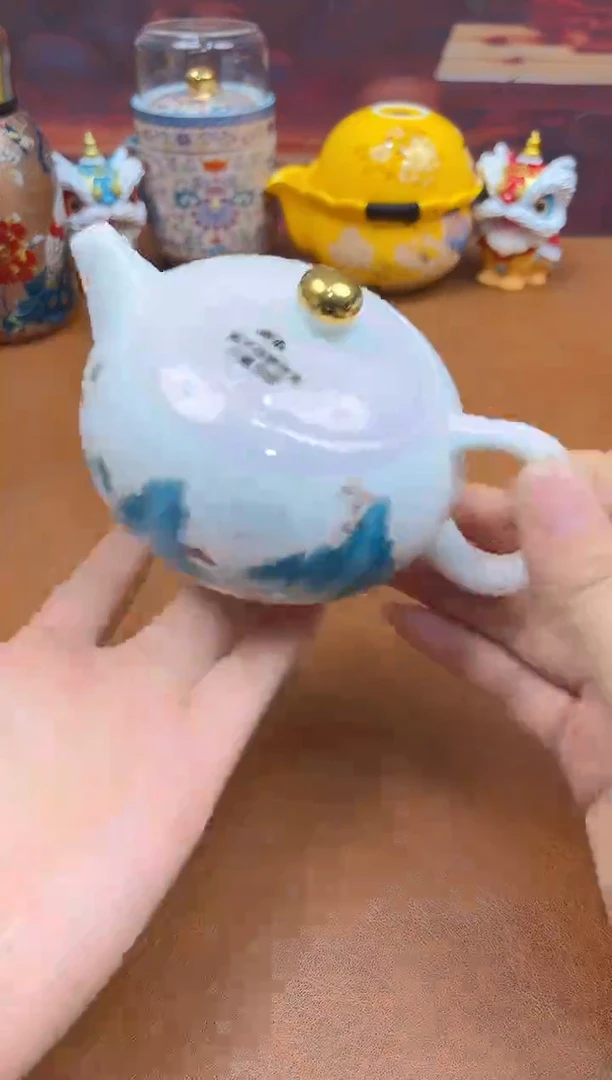 陶瓷茶具摆件旅行套组