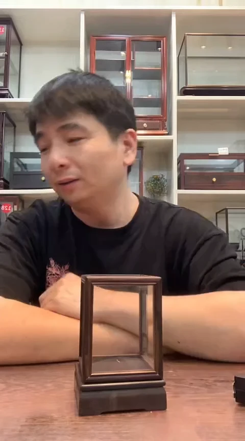 红酸枝木类玻璃罩403