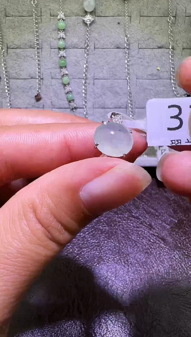 银S925镶嵌戒指翡翠戒指