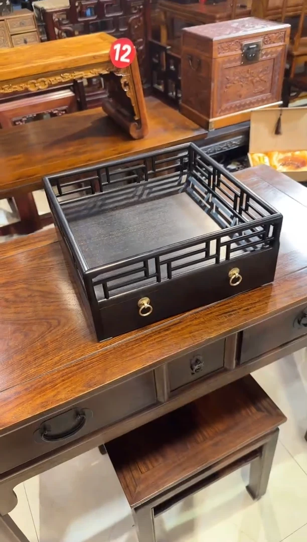 【闪购商品】木木艺紫檀置物盘950.888