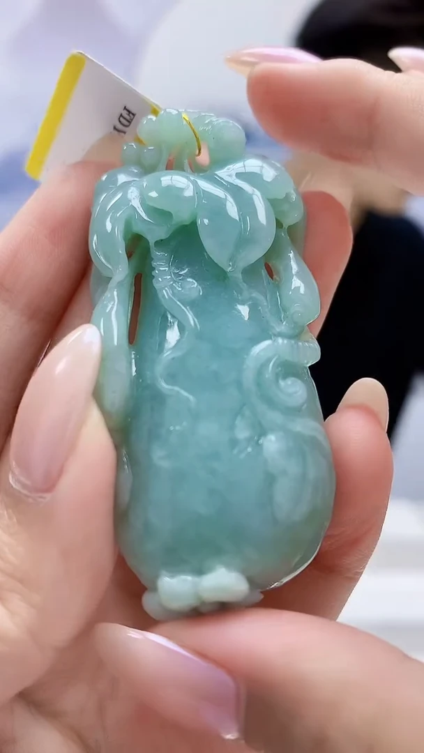 未镶嵌定制翡翠5163xx-毛货挂件33